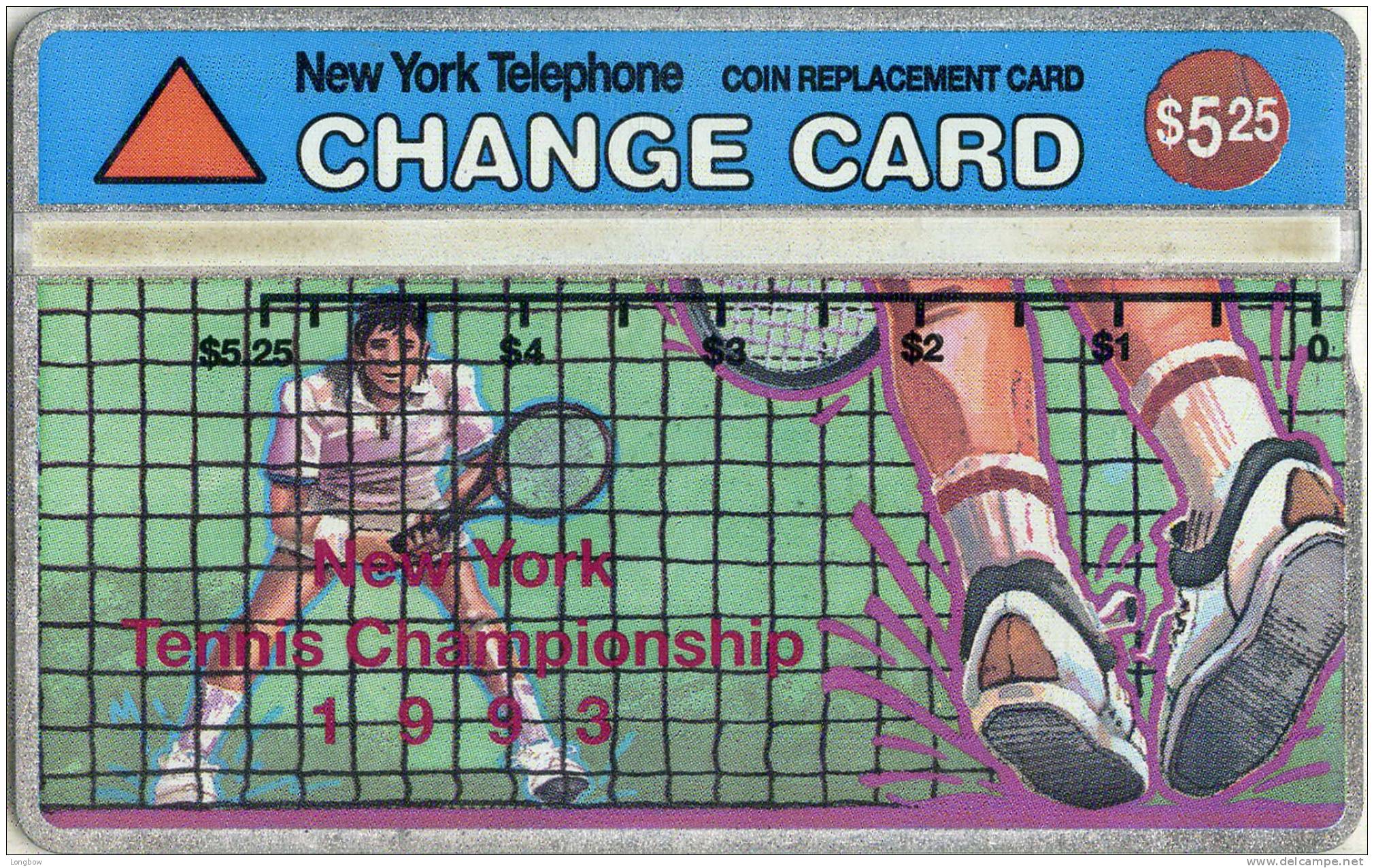USA-NL-13-1993-$5.25-NYC TENNIS CHAMPIONSHIPS-CN.308A-MINT - [1] Holographic Cards (Landis & Gyr)