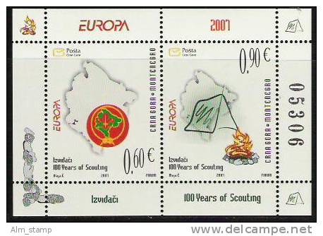 2007CRNA GORA Montegnegro Mi. Bl. 6**MNH  Europa - 2007