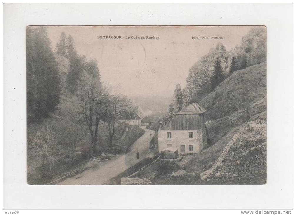 25 Sombacour Le Col Des Roches Maisons Jardins Personnages Belle CPA écrite En 1904 - Other & Unclassified