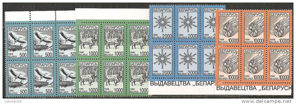 Belarus  1998  MNH**  -  Yv. 265/268  Bloc 4x - Belarus