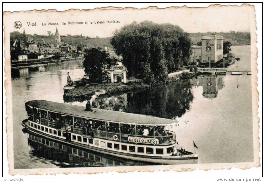 Visé, La Meuse, Ile Robinson Et Le Bateau Touriste (pk5524) - Visé