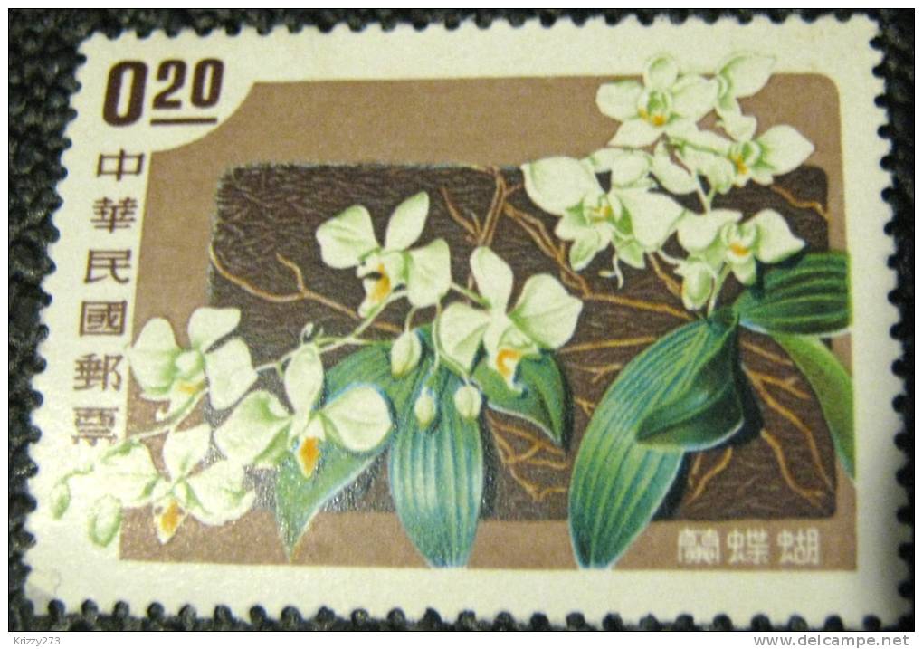 Taiwan 1958 Orchids Flowers $0.20 - Mint - Unused Stamps