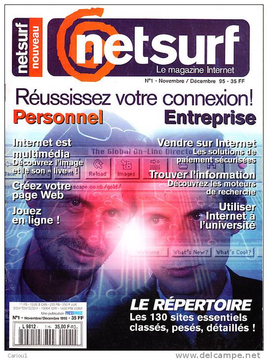 C1 NETSURF Le Magazine INTERNET # 1 1995 Cyber GEEK - Computers
