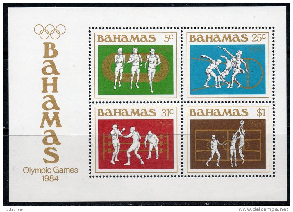 Bahamas 1984 - Olympic Games Miniature Sheet MS683 MNH Cat £6.50 SG 2015 - Bahamas (1973-...)