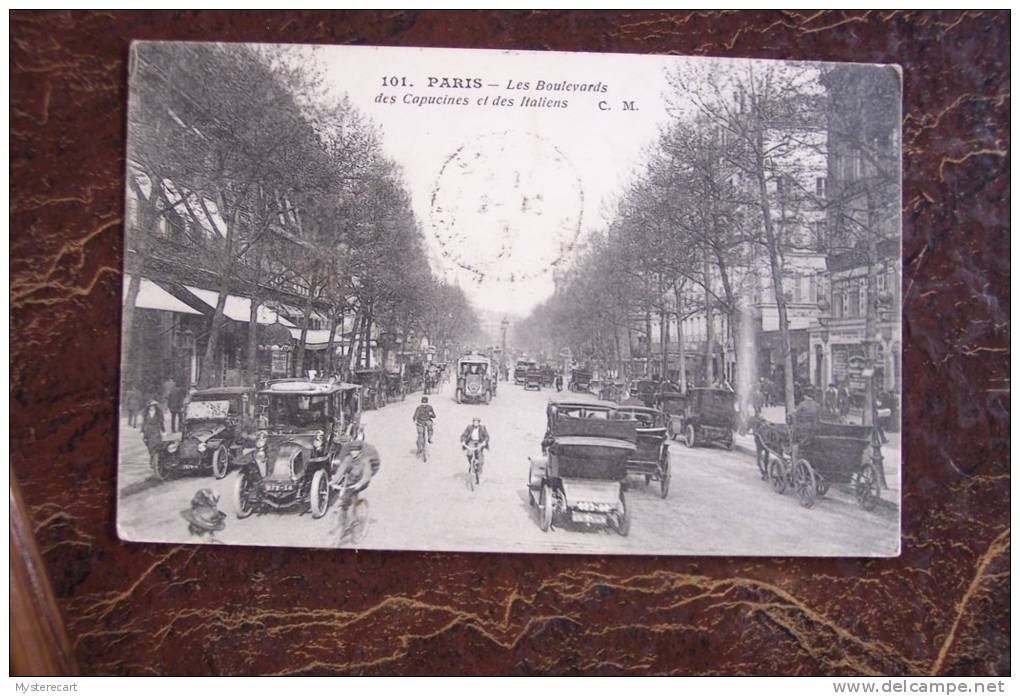 W 11 - Paris (3 E) Boulevards Des Capucines Et Des Italiens  C.M Animée ( Voitures) - Arrondissement: 03