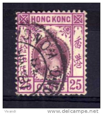 Hong Kong - 1921 - 25 Cents Definitive (Watermark Multiple Script CA) - Used - Oblitérés