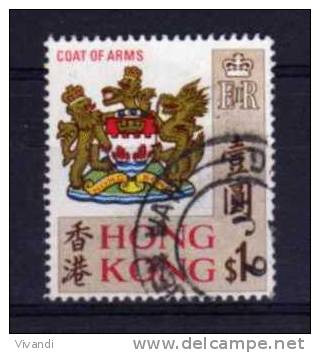 Hong Kong - 1971 - $1 Coat Of Arms (Watermark Sideways) - Used - Usados