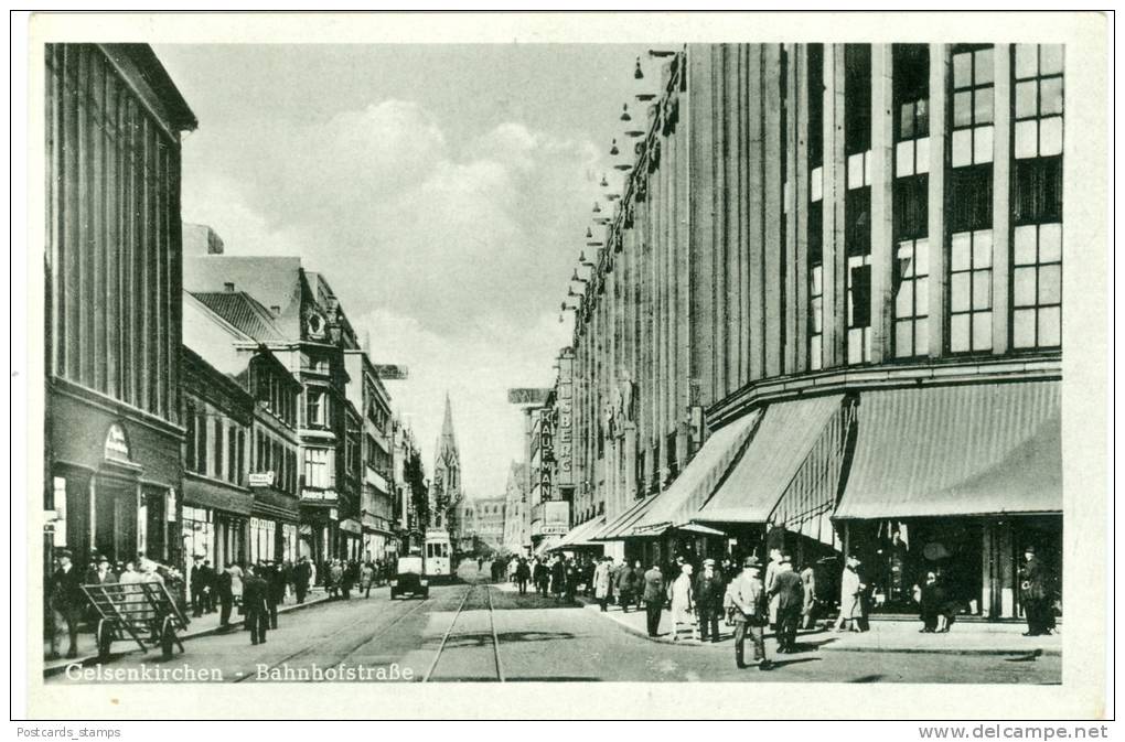 Gelsenkirchen, Bahnhofstrasse, Ca. 40er Jahre - Gelsenkirchen