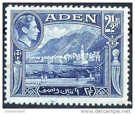 Aden 1939 Mukalla 2.5A MH - Aden (1854-1963)