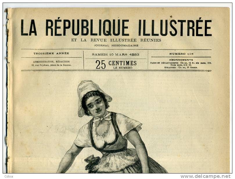 La Soumission Du Cayor Mlle Rosita MAURI 1883 - Revues Anciennes - Avant 1900