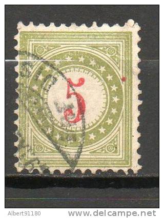 SUISSE (Taxe) 5c Vert Olive 1908 N°37 - Strafportzegels