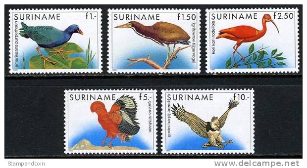 Surinam #725-29 Mint Never Hinged Partial Bird Set From 1985-95 - Collections, Lots & Series