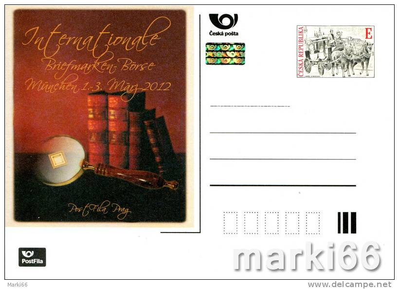 Czech Republic - 2012 - 22nd Stamp Exhibition In Munich - Special Postcard With Hologram - Postkaarten