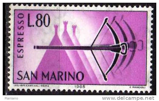PIA - SMA - 1966 : Espressi - Balestra   - (SAS E27.-E29) - Express Letter Stamps