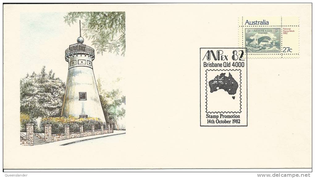 ANPEX 82 Stamp Promotion  Special Postmark 14th October 1982 Brisbane Qld 4000 - Poststempel