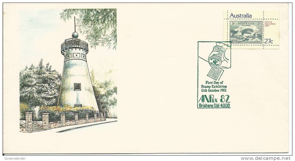 ANPEX 82 First Day Of Stamp Exhibition Special Postmark 11th October 1982 Brisbane Qld 4000 - Poststempel