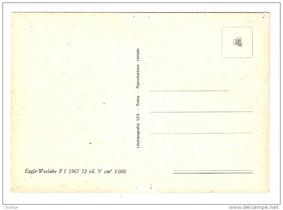 CPA - Sport Automobile :   Eagle - Weslake F1 1967 12 Cil V Cm3 3.000 - Autres & Non Classés