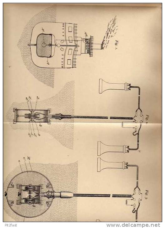 Original Patentschrift - Submarine Signal Comp. In Boston , 1902 , Signalaufnahme Von Schallwellen , Echolot !!! - Sonstige & Ohne Zuordnung