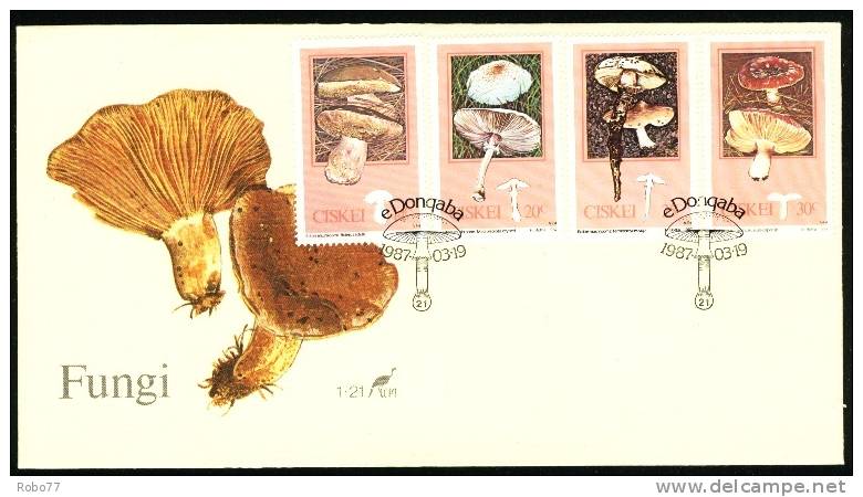 1987 Ciskei FDC Cover Mushrooms. Edongaba 1987.03.19.  (H44c001) - Ciskei