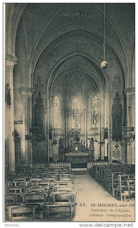 SAINT MICHEL SUR ORGE - Intérieur De L'Eglise, Vitraux Remarquables - Saint Michel Sur Orge