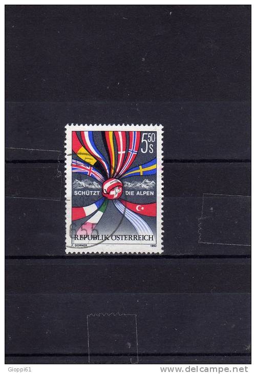 1992 Austria 'Proteggete Le Alpi' - Used Stamps