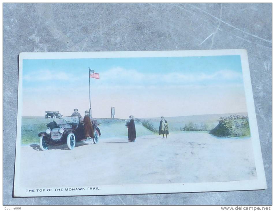 Cpa The Top Of The Mohawk Trail - American Roadside