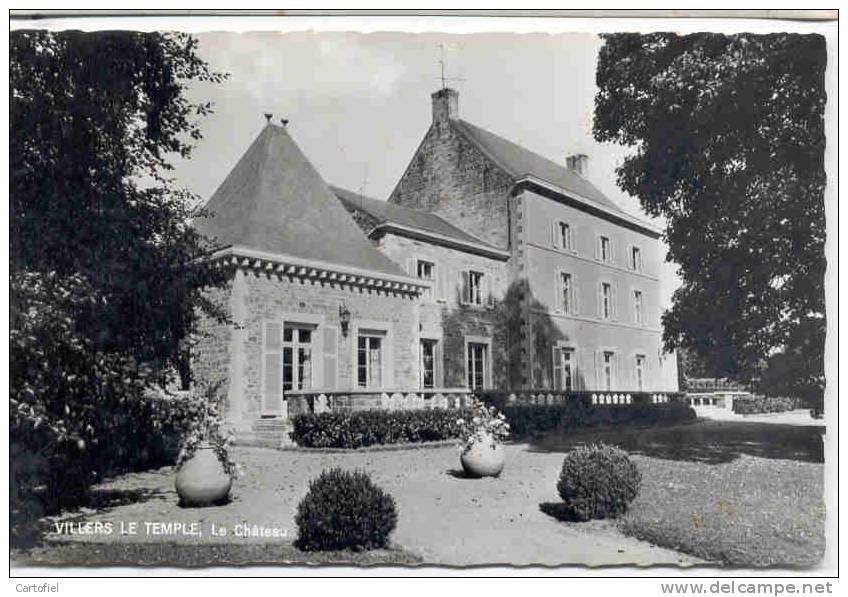 VILLERS LE TEMPLE-LE CHATEAU-KASTEEL-EDIT:MAISON BEAUJEAN-CHATELIN-PHOTO VERITABLE 16181-A.SMETZ-NAMUR-VOYEZ 2 SCANS!!! - Nandrin