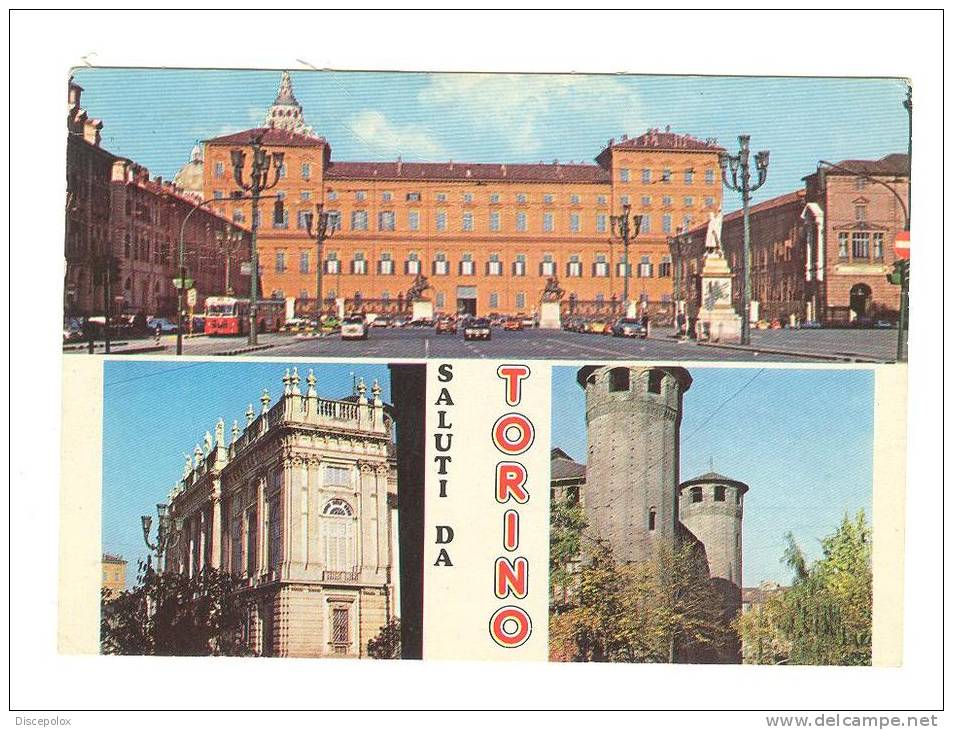 Z2717 Saluti Da Torino - Multipla / Viaggiata - Multi-vues, Vues Panoramiques