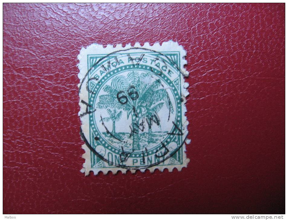 SAMOA  1895 (ob)  S&G# 58 - P11  - W4b (7mm) - Samoa