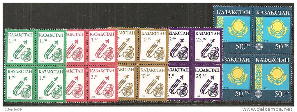 Kazakistan 1993 MNH**  - Yv. 7/11  Bloc 4x - Kazakistan