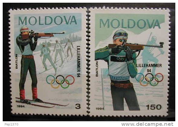 MOLDOVA 1994 - JJOO DE LILLEHAMMER  - YVERT  85-86 - Inverno1994: Lillehammer