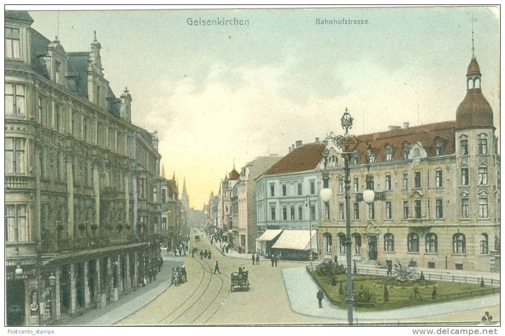 Gelsenkirchen, Bahnhofstrasse, 1907 - Gelsenkirchen