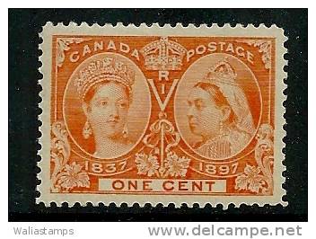 Canada SG 122 MM 1897 Jubilee 1c Orange - Unused Stamps