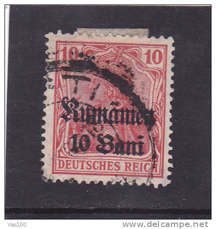 ROUMANIE (occupation Allemande) 10b S 10p Rouge 1918 N°27 - Occupazione