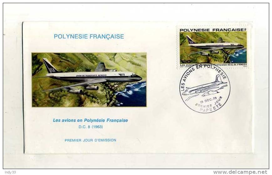 - POLYNESIE FRANCAISE . FDC D.C. 8 . PAPEETE 19/12/79   . - FDC