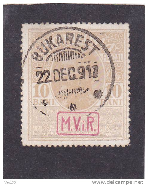 Romania German Occupation Michel 7y Used Postal Tax Due On Piece From 1918 - Occupations