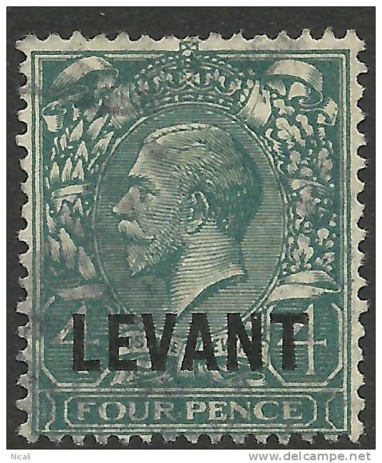 BR LEVANT 1921 4d KGV SG L20 U XI233 - Britisch-Levant