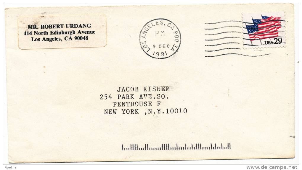 USA Cover Los Angeles CA. 9-12-1991 - Storia Postale