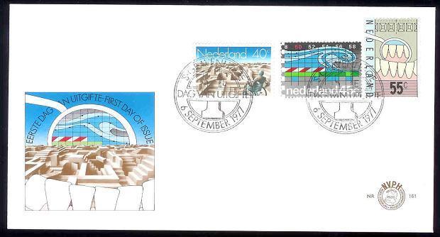 NEDERLAND 1977 FDC E161 Mixed Issue F1957 - FDC