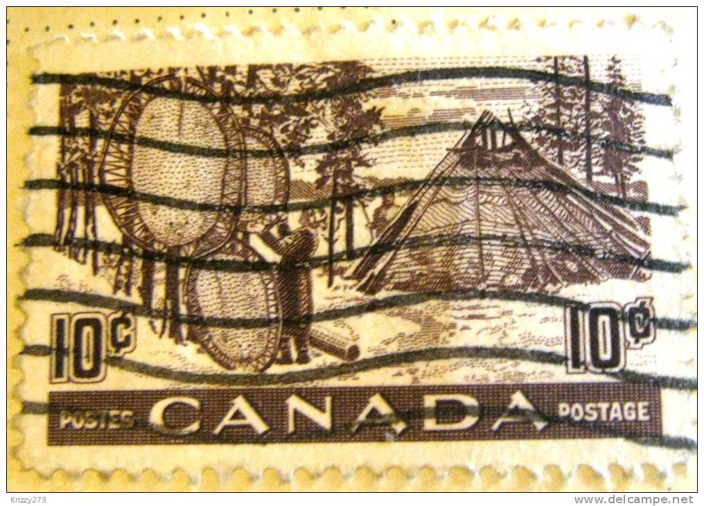 Canada 1950 Drying Furs 10c - Used - Oblitérés