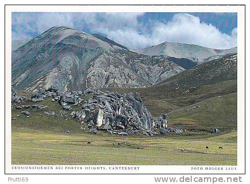 NEW ZEALAND -  AK121789 Erosionsformen Bei Porter Herights - Canterbury - Nouvelle-Zélande