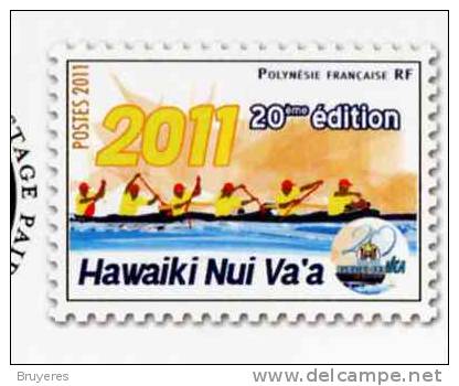 Entier Postal Sur CP Avec Timbre Et Illustration "Hawaiki Nui Va´a" - Postal Stationery