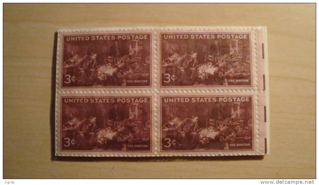 U.S.  1947  Scott #949  Mint  Block Of 4 In Cellophane - Ongebruikt