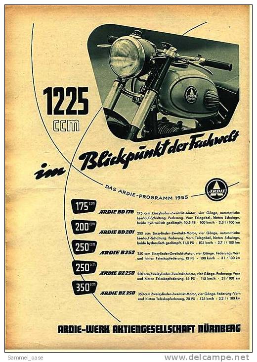 Zeitschrift  "Das Motorrad" 3 / 1955 , Test : Ardie BD 176  -  JLO Mopedmotor Mit Zweiganggetriebe - Cars & Transportation