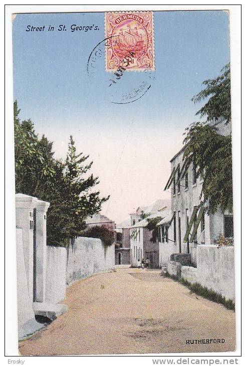 PGL AT181 - BERMUDA STREET IN ST GEORGE'S 1930 - Bermudes