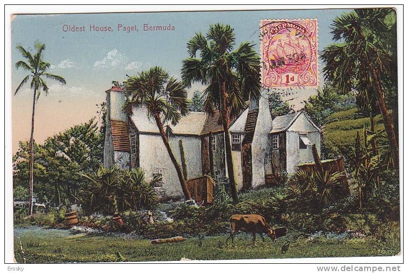 PGL AT184 - BERMUDA OLDEST HOUSE, PAGET 1930 - Bermudes