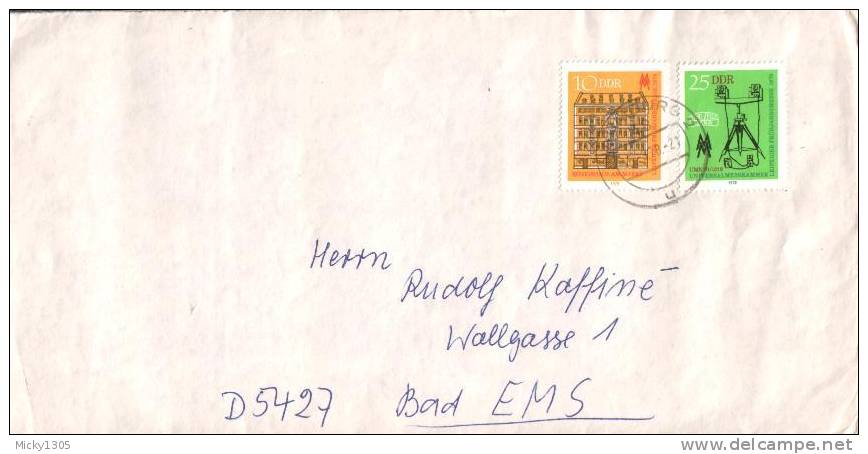 DDR / GDR - Umschlag Echt Gelaufen / Cover Used (Q708)- - Storia Postale