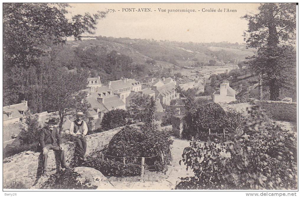 PONT - AVEN  -  Vue Panoramique - Coulée De L'Aven - Animée - Pont Aven