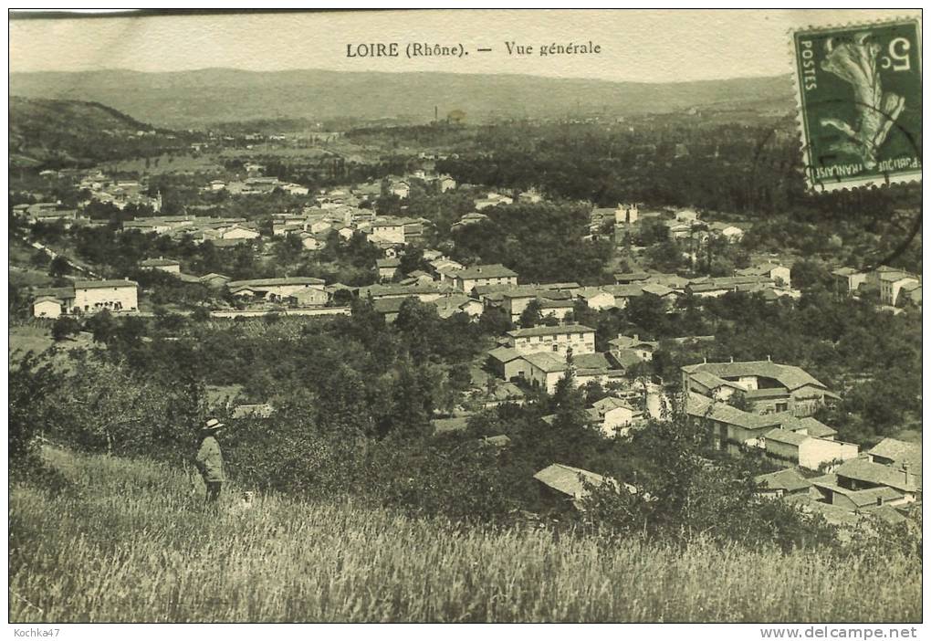 Loire Sur Rhone (69) Vue Générale CPA  1911 - Loire Sur Rhone