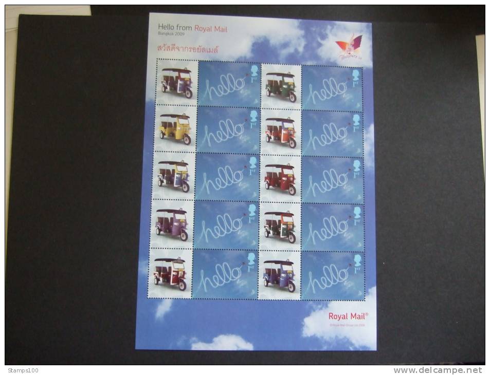 GREAT BRITAIN 2009   BANGKOK  HALF SHEET       MNH**      (0507- 600) - Unused Stamps
